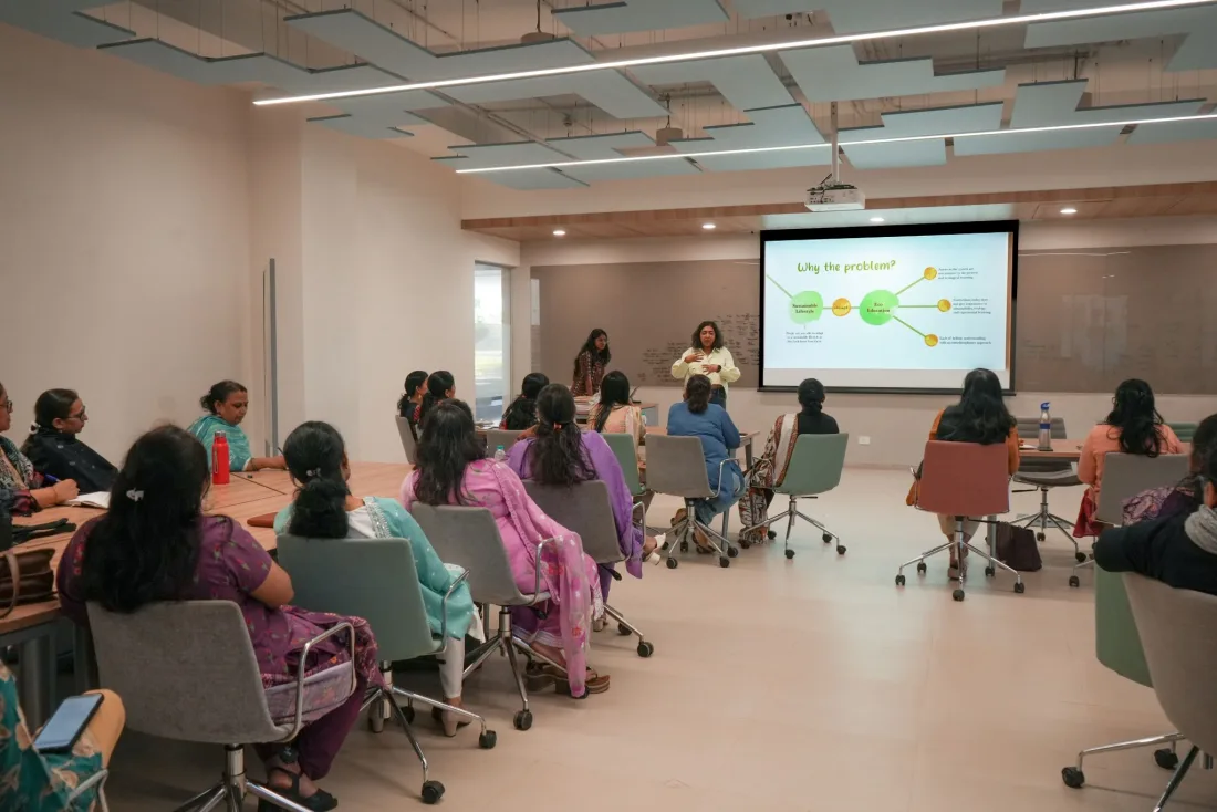 A room of educators in a Growing Minds session